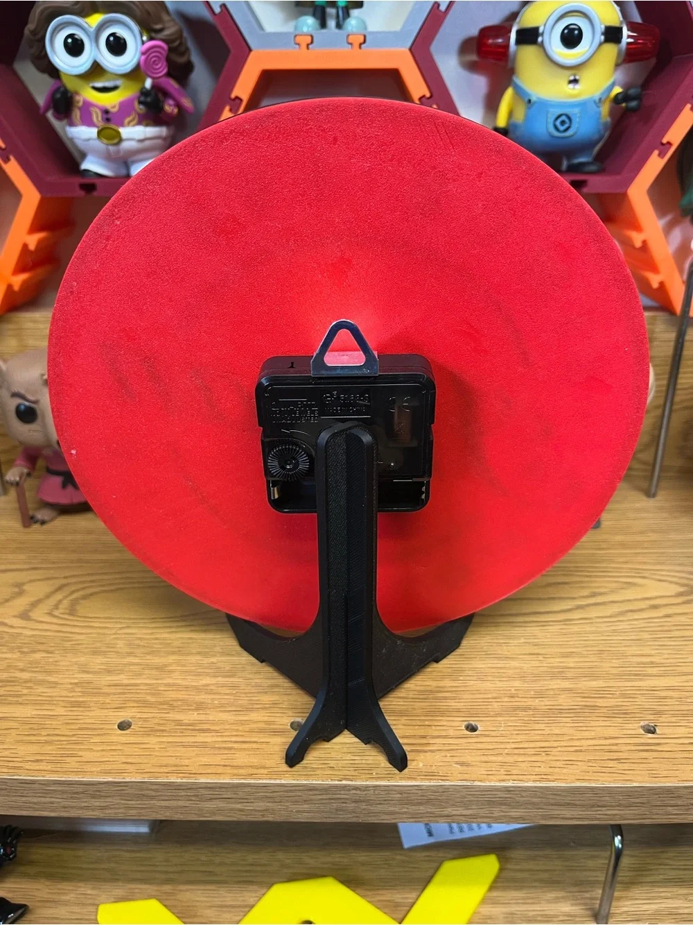 Indian Motorcycle Red and Black Wall Clock